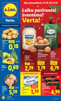LIDL - Maisto prekių pasiūlymai (2025 12 15 - 2025 12 21) - Leidinio nuotrauka