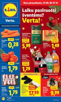 LIDL - Maisto prekių pasiūlymai (2025 12 08 - 2025 12 14) - Leidinio nuotrauka