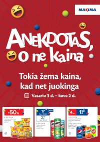 MAXIMA - Anekdotas, o ne kaina (2026 02 03 - 2026 03 02) - Leidinio nuotrauka