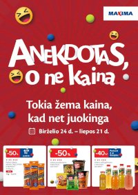 MAXIMA - Anekdotas, o ne kaina (2025 06 24 - 2025 07 21) - Leidinio nuotrauka