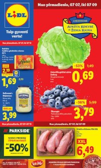 LIDL - Maisto prekių pasiūlymai (2025 07 07 - 2025 07 13) - Leidinio nuotrauka