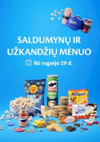 MAXIMA - Saldumynų ir užkandžių mėnuo (2025 08 26 - 2025 09 29) - Leidinio nuotrauka