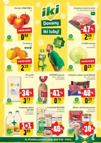 IKI SAVAITĖLĖ akcijų ir nuolaidų leidinys Nr.45 (2025 11 03 - 2025 11 09) - Leidinio nuotrauka