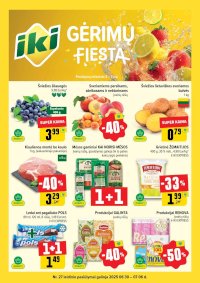 IKI SAVAITĖLĖ akcijų ir nuolaidų leidinys Nr.27 (2025 06 30 - 2025 07 06) - Leidinio nuotrauka