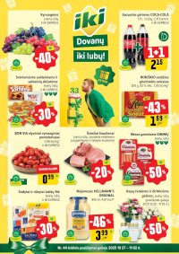 IKI SAVAITĖLĖ akcijų ir nuolaidų leidinys Nr.44 (2025 10 27 - 2025 11 02) - Leidinio nuotrauka