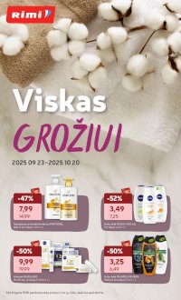 RIMI - Grožio prekių katalogas (2025 09 23 - 2025 10 20) - Leidinio nuotrauka