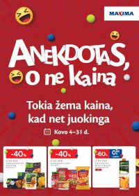 MAXIMA - Anekdotas, o ne kaina (2025 03 04 - 2025 03 31) - Leidinio nuotrauka