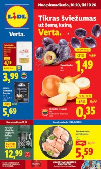 LIDL - Maisto prekių pasiūlymai (2025 10 20 - 2025 10 26) - Leidinio nuotrauka