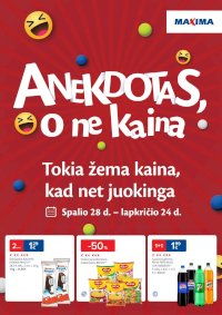 MAXIMA - Anekdotas, o ne kaina (2025 10 28 - 2025 11 24) - Leidinio nuotrauka