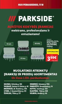 LIDL - PARKSIDE įrankiai. Nr. 3 (2024 11 18 - 2024 11 24) - Leidinio nuotrauka