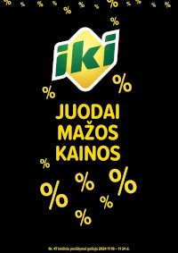 IKI - Juodai mažos kainos (2024 11 18 - 2024 11 24) - Leidinio nuotrauka