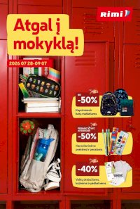 RIMI - Atgal į mokyklą (2026 07 28 - 2026 09 07) - Leidinio nuotrauka
