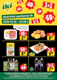 Specialūs pasiūlymai IKI parduotuvės klientams (2026-02-02 - 2026-02-08) - Leidinio nuotrauka