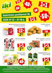Specialūs pasiūlymai IKI parduotuvės klientams (2026-01-12 - 2026-01-18) - Leidinio nuotrauka