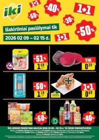 Specialūs pasiūlymai IKI parduotuvės klientams (2026-02-09 - 2026-02-15) - Leidinio nuotrauka