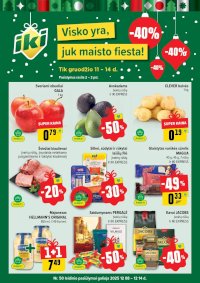 IKI SAVAITĖLĖ akcijų ir nuolaidų leidinys Nr.50 (2025 12 08 - 2025 12 14) - Leidinio nuotrauka