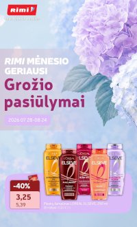 RIMI - GROŽIO prekių katalogas (2026 07 28 - 2026 08 24) - Leidinio nuotrauka