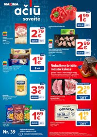 MAXIMA - Kaininis leidinys Nr.39 (2026 09 22 - 2026 09 28) - Leidinio nuotrauka