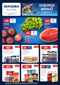 MAXIMA - Kaininis leidinys Nr.33 (2025 08 12 - 2025 08 18) - Leidinio nuotrauka