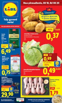 LIDL - Maisto prekių pasiūlymai (2025 08 18 - 2025 08 24) - Leidinio nuotrauka