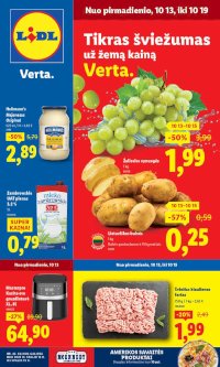 LIDL - Maisto prekių pasiūlymai (2025 10 13 - 2025 10 19) - Leidinio nuotrauka