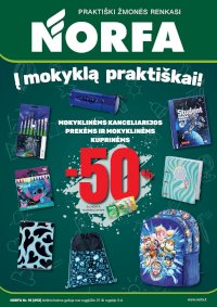 NORFA - Į mokyklą praktiškai! (2025 08 21 - 2025 09 03) - Leidinio nuotrauka
