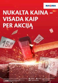 MAXIMA - Nukalta kaina (2025 07 08 - 2025 07 14) - Leidinio nuotrauka