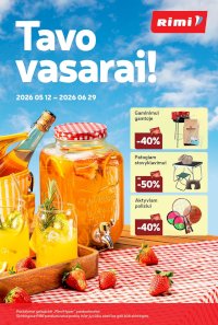 RIMI - Pasiruošk VASARAI! (2026 05 12 - 2026 06 29) - Leidinio nuotrauka