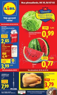 LIDL - Maisto prekių pasiūlymai (2025 06 30 - 2025 07 06) - Leidinio nuotrauka