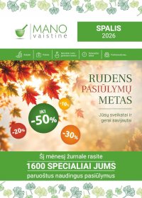 MANO VAISTINĖ (2026 10 01 - 2026 10 31) - Leidinio nuotrauka
