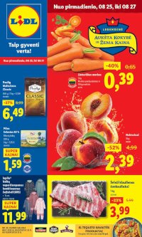 LIDL - Maisto prekių pasiūlymai (2025 08 25 - 2025 08 31) - Leidinio nuotrauka