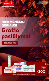 RIMI - Grozio prekiu katalogas nr 11 (2026-10-01 - 2026-11-01) - Leidinio nuotrauka