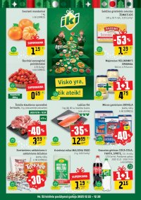 IKI SAVAITĖLĖ akcijų ir nuolaidų leidinys Nr.52 (2025 12 22 - 2025 12 28) - Leidinio nuotrauka