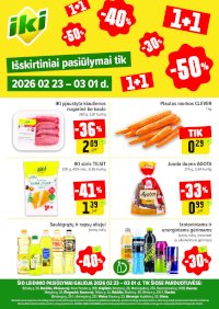 Specialūs pasiūlymai IKI parduotuvės klientams (2026-02-23 - 2026-03-01) - Leidinio nuotrauka