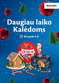 MAXIMA - Daugiau laiko Kalėdoms (2025 11 04 - 2026 01 03) - Leidinio nuotrauka