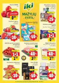 IKI SAVAITĖLĖ akcijų ir nuolaidų leidinys Nr.18 (2025 04 28 - 2025 05 04) - Leidinio nuotrauka