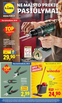 LIDL - Ne maisto prekių pasiūlymai (2025 08 18 - 2025 08 24) - Leidinio nuotrauka