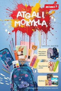 RIMI - Atgal į mokyklą! (2025 07 29 - 2024 09 08) - Leidinio nuotrauka