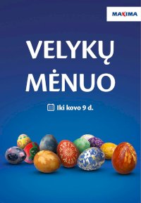 MAXIMA - VELYKŲ MĖNUO (2026 03 03 - 2026 03 09) - Leidinio nuotrauka