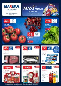 MAXIMA - Kaininis leidinys Nr.27 (2025 07 01 - 2025 07 07) - Leidinio nuotrauka