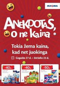 MAXIMA - Anekdotas, o ne kaina (2025 05 27 - 2025 06 23) - Leidinio nuotrauka