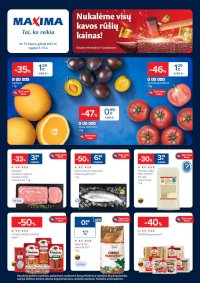 MAXIMA - Kaininis leidinys Nr.37 (2025 09 09 - 2025 09 15) - Leidinio nuotrauka