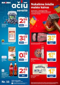 MAXIMA - Kaininis leidinys Nr.33 (2026 08 11 - 2026 08 17) - Leidinio nuotrauka