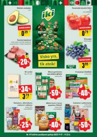 IKI SAVAITĖLĖ akcijų ir nuolaidų leidinys Nr.47 (2025 11 17 - 2025 11 23) - Leidinio nuotrauka