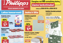 38 savaitės (2024.09.16-09.22) lankomiausių prekybos centru (THOMAS PHILIPPS, LIDL, IKI, AIBĖ ir ŠILAS) geriausi akcijų pasiūlymai ir nuolaidos