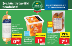 Naujausios savaitgalio (2024.07.11-07.14) LIDL ir MAXIMA akcijos ir pasiūlymai