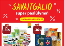 34 savaitės geriausios savaitgalio (2024.08.22-08.25) LIDL, IKI, MAXIMA ir RIMI akcijų pasiūlymai ir nuolaidos