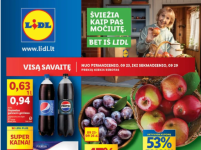 39 savaitės (2024.09.23-09.29) rekomenduojamų prekybos centru (THOMAS PHILIPPS, LIDL, IKI, NORFA ir KUBAS) naujausi akcijų pasiūlymai ir nuolaidos