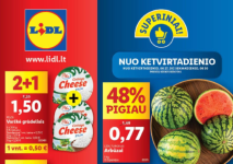 LIDL geriausi savaitgalio (2024.06.27-06.30) akcijų leidinio pasiūlymai ir nuolaidos